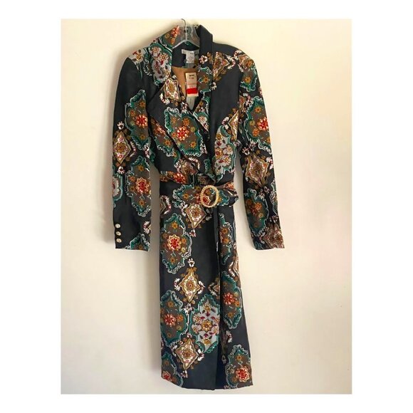 WD.NY Jackets & Blazers - WD NY Black Belted Trench Coat, US Size 12